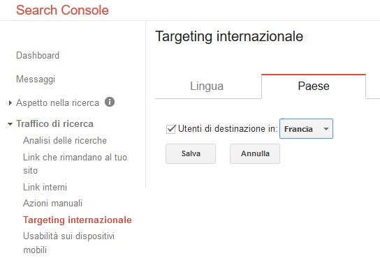 google search console