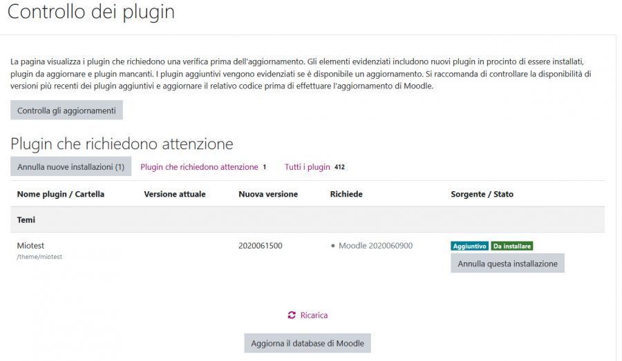 aggiunta nuovo tema moodle